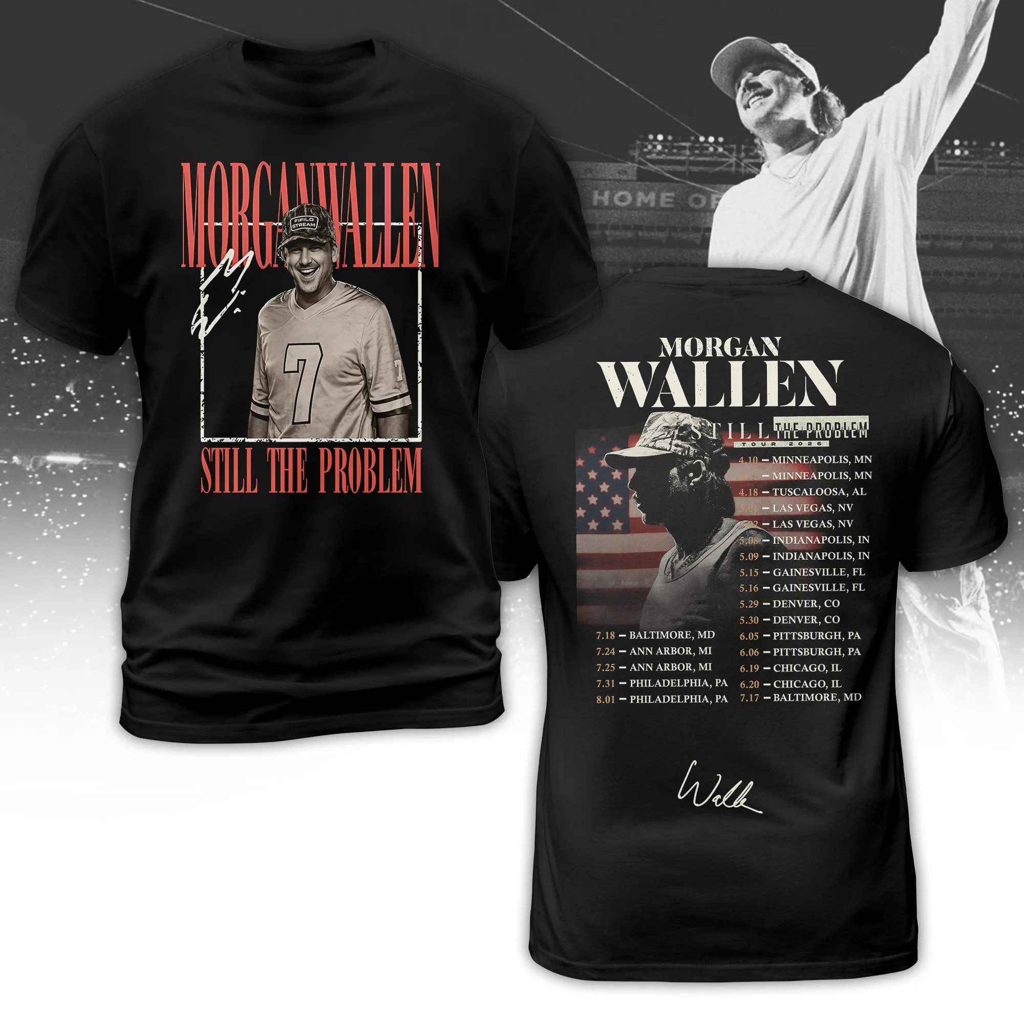 Morgan Wallen Still The Problem T-Shirt Morgan Wallen 2026 Tour Graphic Shirt Music Fans Gifts