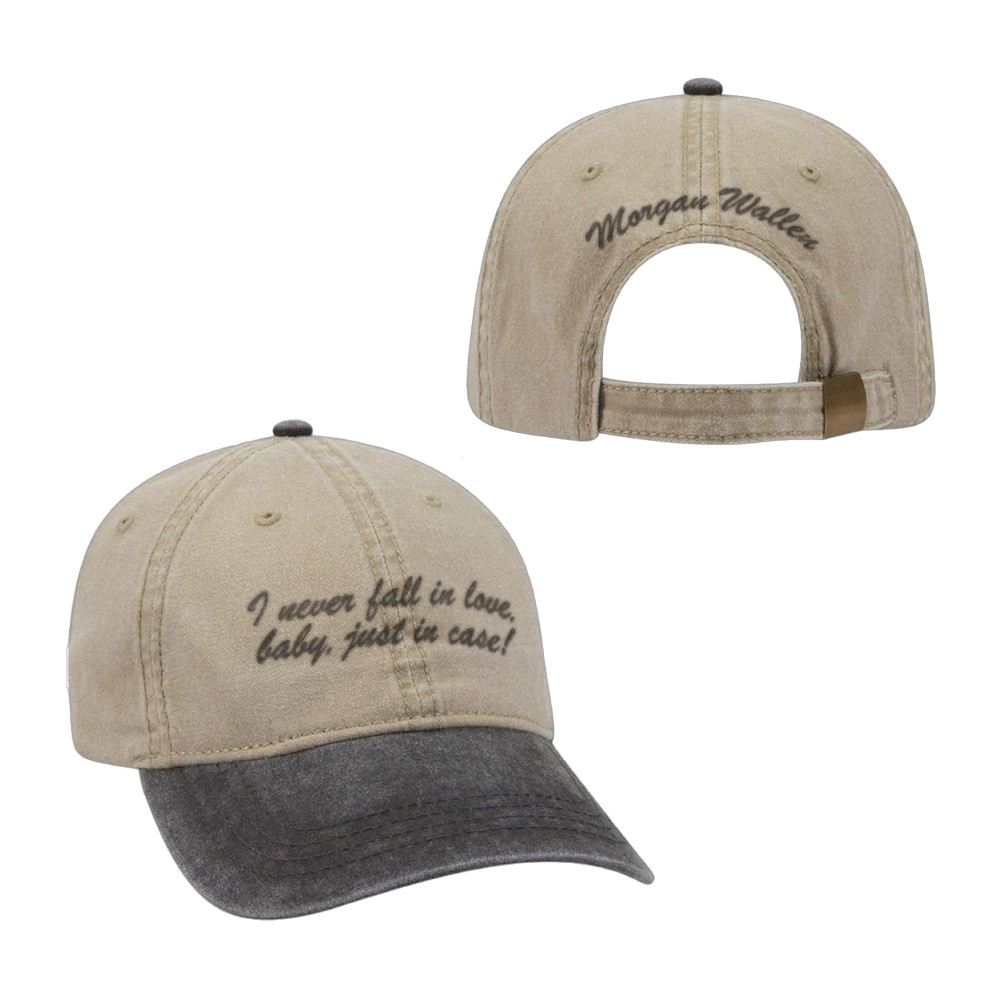 Morgan Wallen Tour 2025 Merch Hat I Never Fall In Love Baby Just In Case Dad Hat Fan Gifts