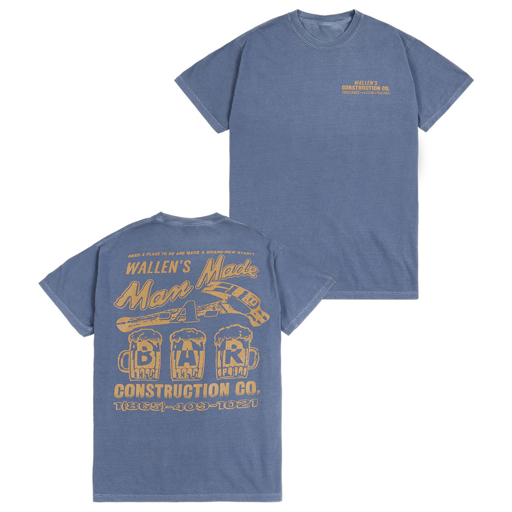 Morgan Wallen Tour 2025 Merch Man Made A Bar T-Shirt Gifts For Country Music Fans