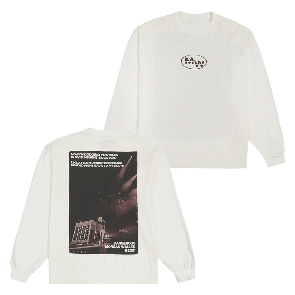 Morgan Wallen Tour 2025 Merch Sweatshirt Sand In My Boots Ivory Crewneck Fan Clothing