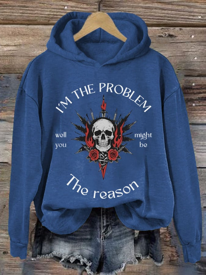 Morgan Wallen Tour 2026 Merch If I'm The Problem Hoodie Skull Graphic Gifts For Her