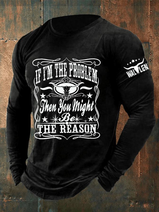 Morgan Wallen Tour 2026 Merch If I'm The Problem Long Sleeve Shirt Music Fan Clothing Gifts