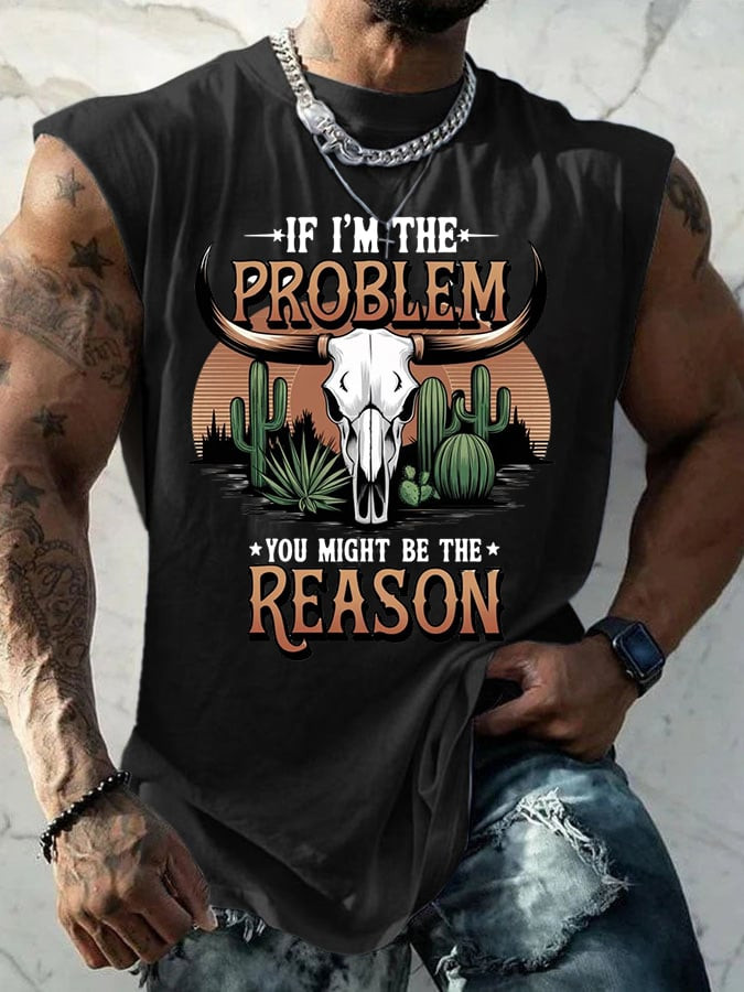 Morgan Wallen Tour 2026 Merch If I'm The Problem Maybe Youre The Reason Tank Top Gift Ideas