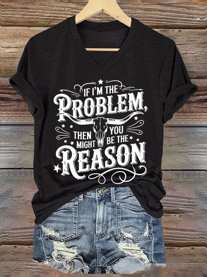 Morgan Wallen Tour 2026 Merch If I'm The Problem V-Neck Shirt Unique Music Gifts