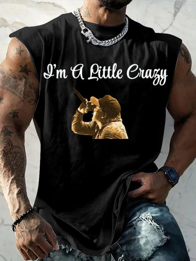 Morgan Wallen Tour 2026 Merch I'm A Little Crazy Tank Top Unique Gifts For Him