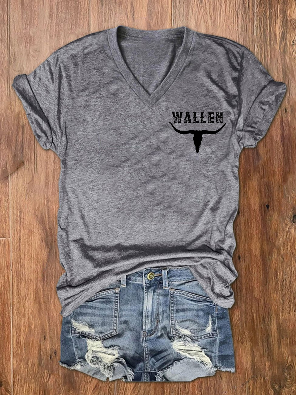 Morgan Wallen Tour 2026 Merch Last Night We Let Liquor Talk V-Neck Shirt Gifts For Women