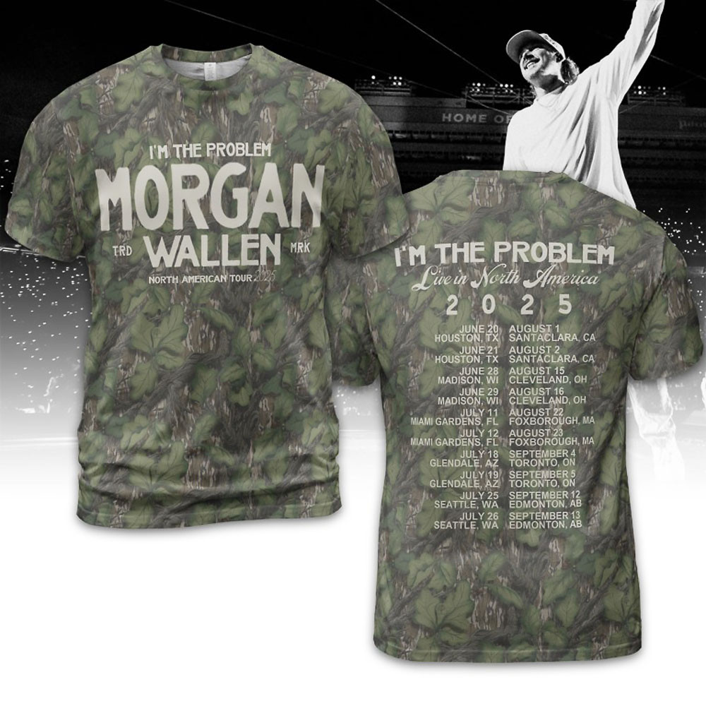 Morgan Wallen x Houston Texans Tour 2025 Camo T-Shirt Gifts For Fans