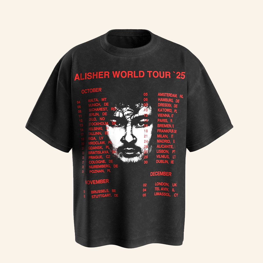 Morgenshtern Merch Alisher World Tour T-Shirt Gifts For Rap Lovers