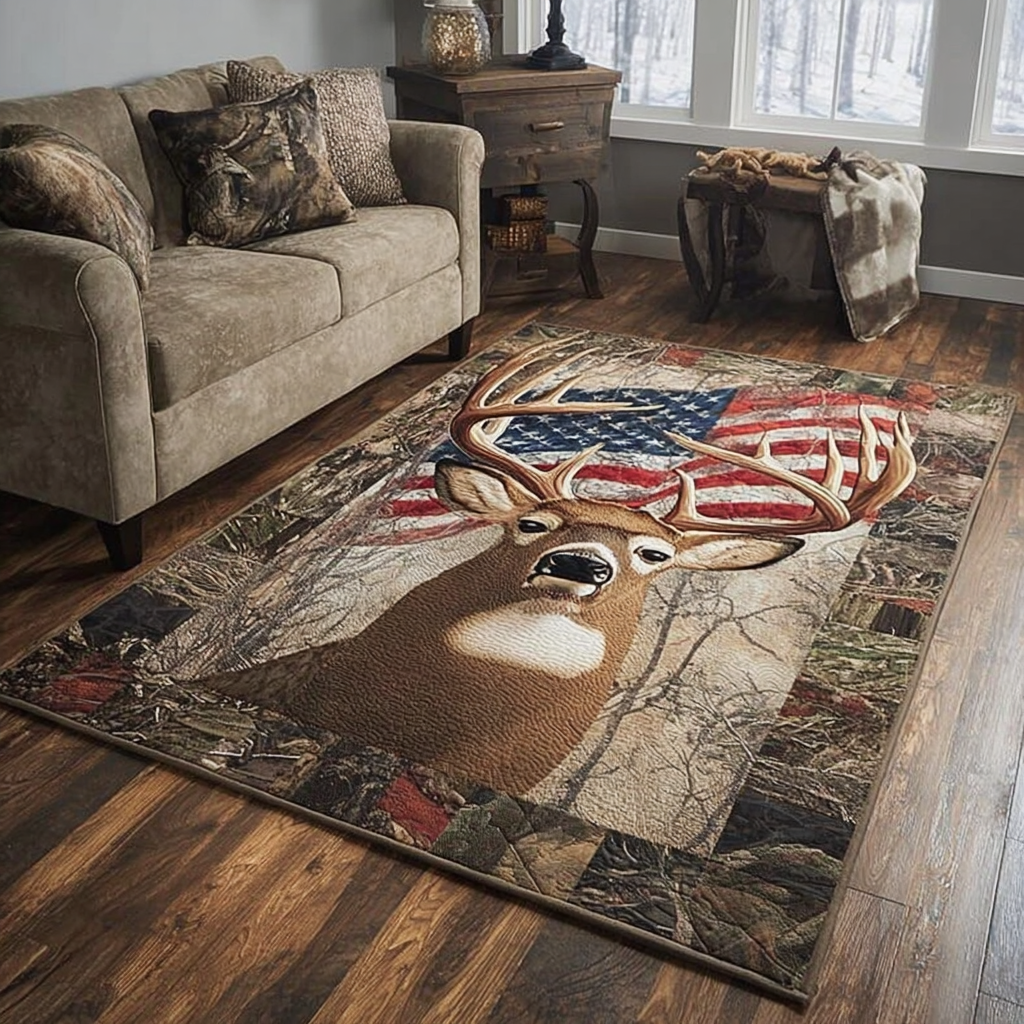 Morning Deer Area Rug Entryway Ideas Good Gifts For Deer Hunters