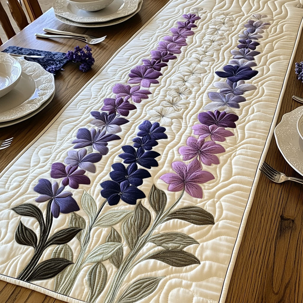 Morning Dew Blooms Quilted Table Runner Dinner Table Decor Ideas Gift Ideas For Mom