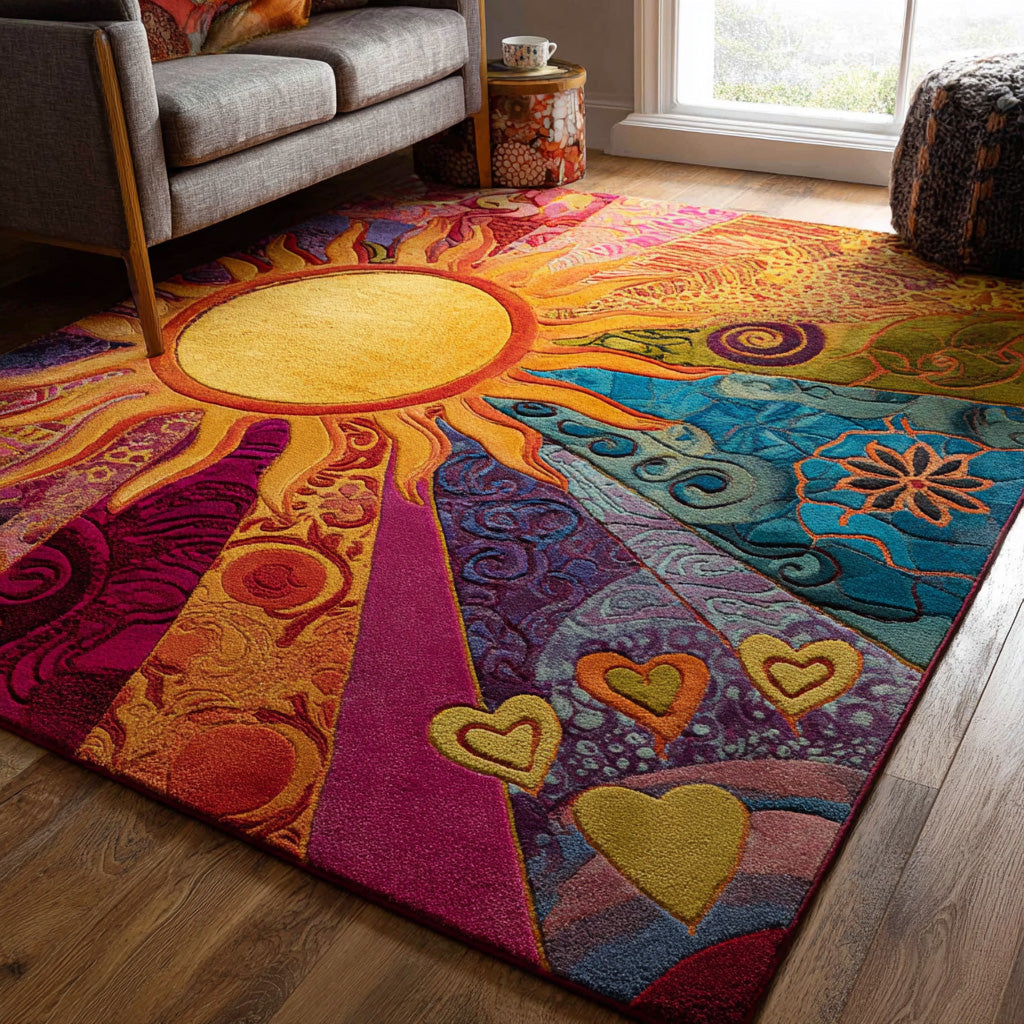 Morning Glory Area Rug  Large Rugs Christmas Gifts From Daughter To Dad