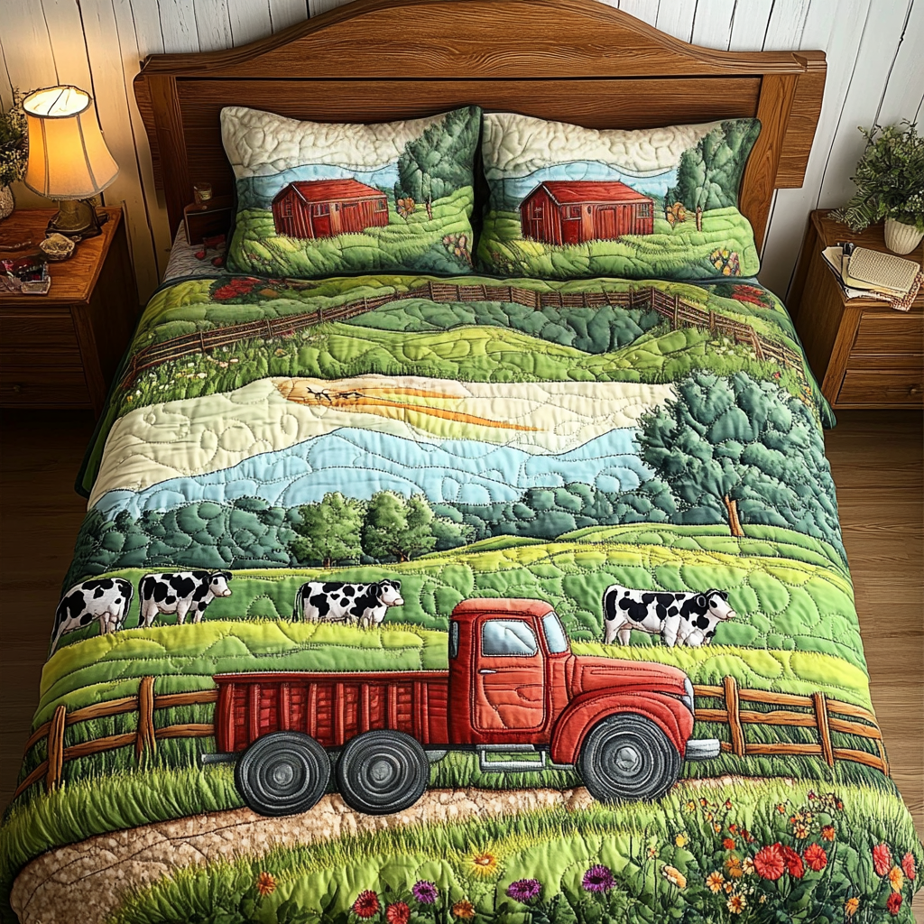 Morning Graze Quilted Bedding Set Farmhouse Bed Ideas Gifts For Family
