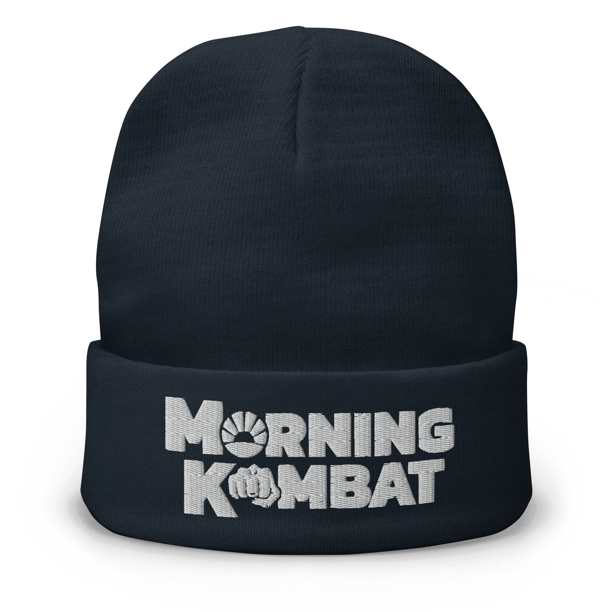 Morning Kombat Merch Morning Kombat Navy Beanie Top Father's Day Gifts Morning Kombat Merch Morning Kombat Navy Beanie Top Father's Day Gifts