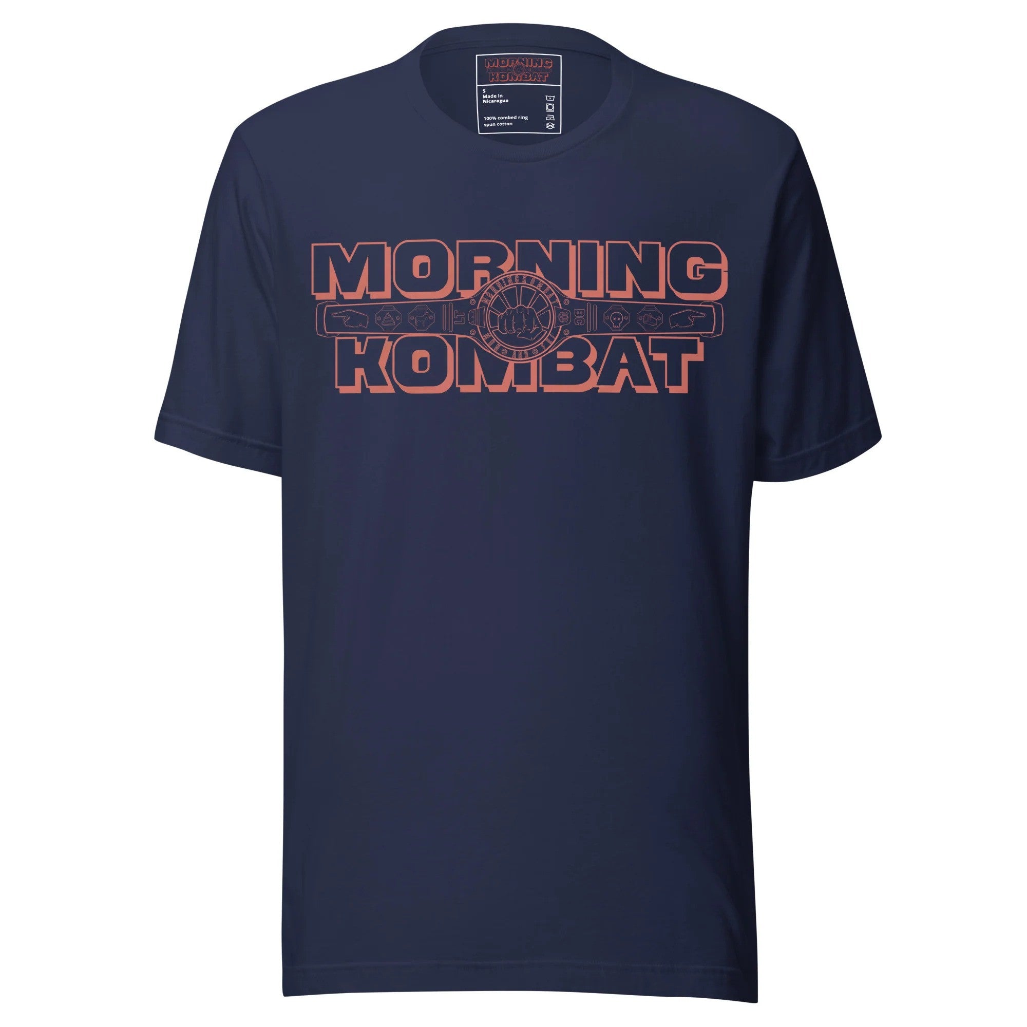 Morning Kombat Merch Navy Morning Kombat T-Shirt Top Father's Day Gifts Morning Kombat Merch Navy Morning Kombat T-Shirt Top Father's Day Gifts