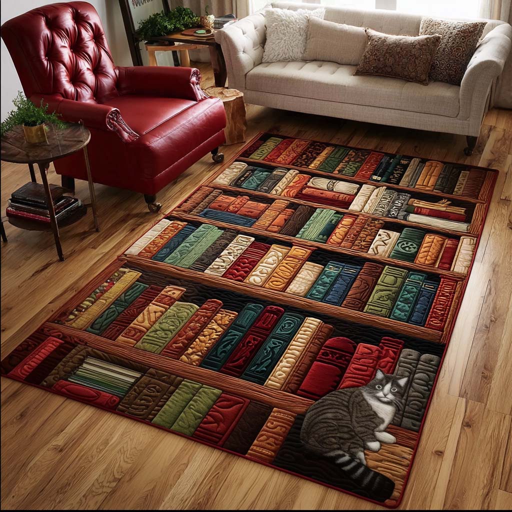 Morning Reads Area Rug Christmas Kitchen Decor Book Presents For Him