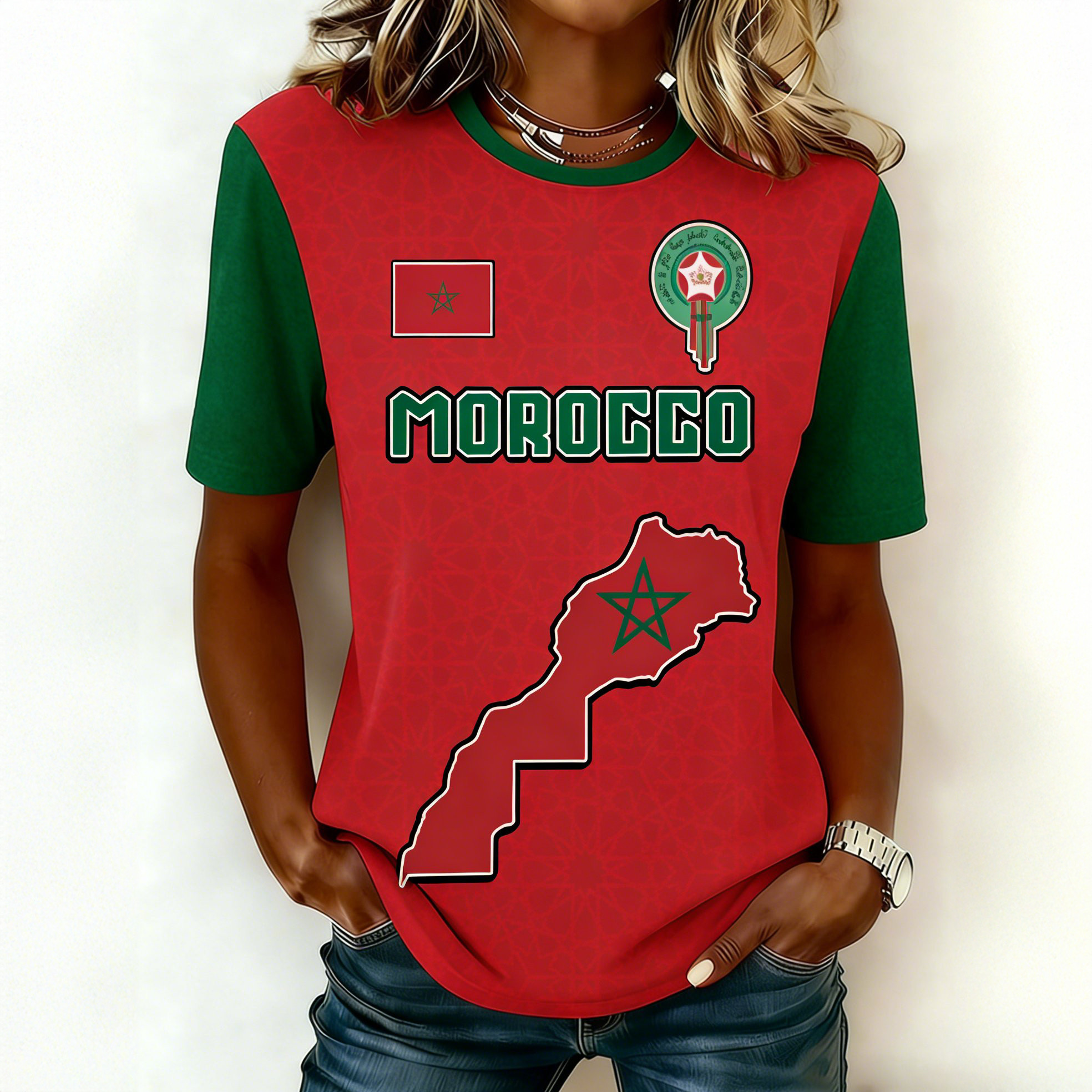Morocca 2026 FIFA World Cup T-Shirt Soccer Fan Mech Game Day Gift For Mother's Day