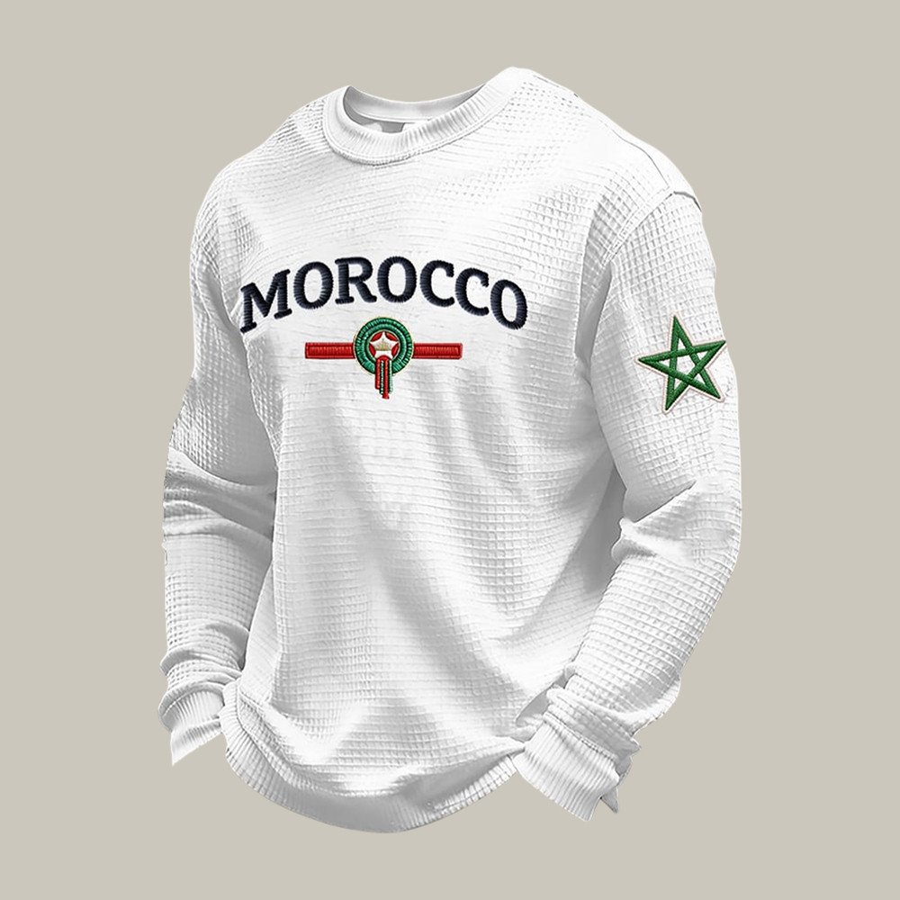 Morocco 2026 FIFA World Cup Long Sleeve Shirt Soccer Apparel Father's Day Gift For Him