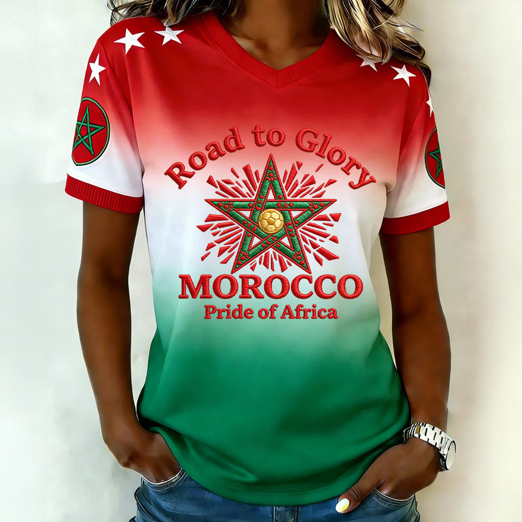 Morocco 2026 FIFA World Cup T-Shirt Road To Glory Shirt Soccer Lover Gift For Wife