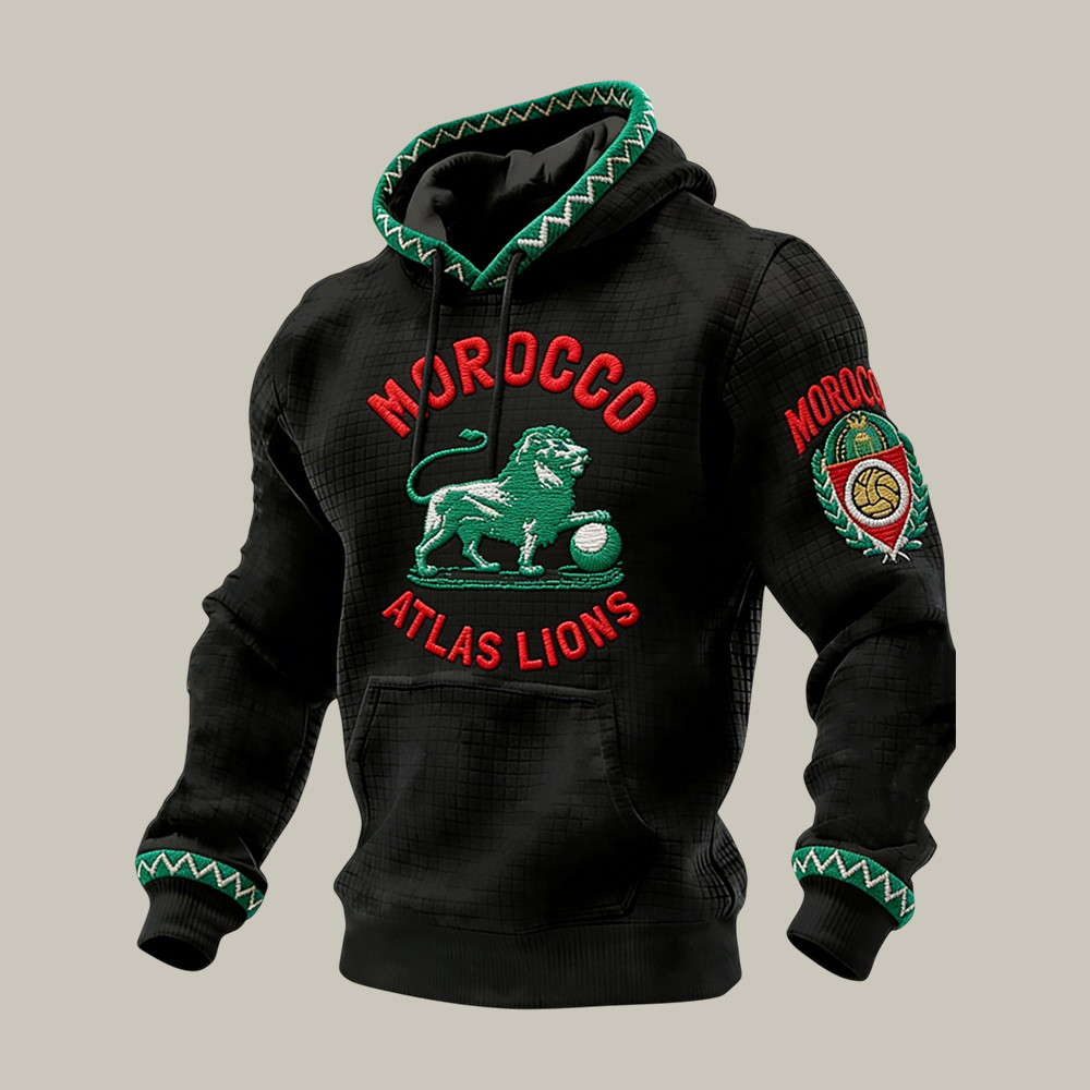 Morocco Atlas Lions Hoodie 2026 FIFA World Cup Apparel Soccer Lover Gift Idea