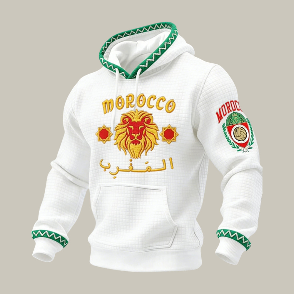 Morocco FIFA World Cup 2026 Hoodie Morocco Soccer Fan Apparel Gift For Dad