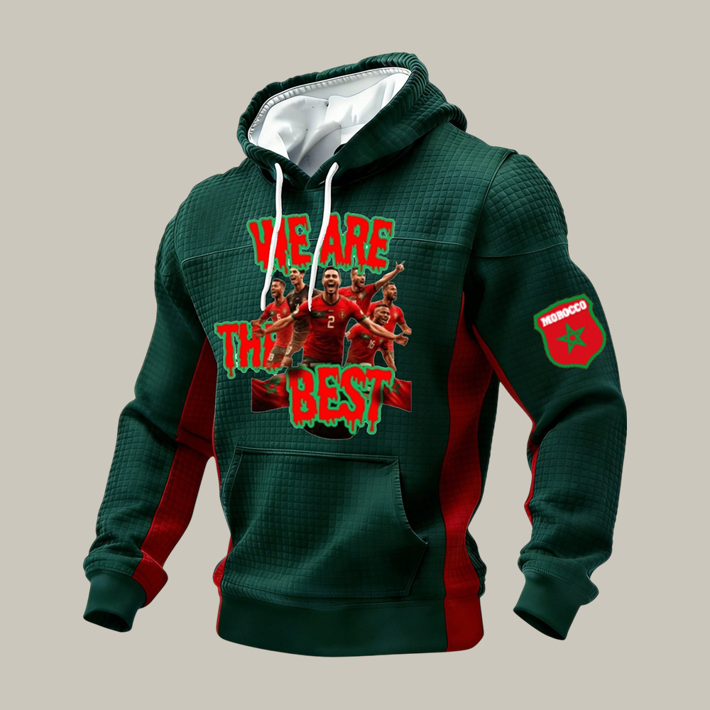 Morocco FIFA World Cup 2026 Hoodie We Are The Best Soccer Apparel Fan Gear