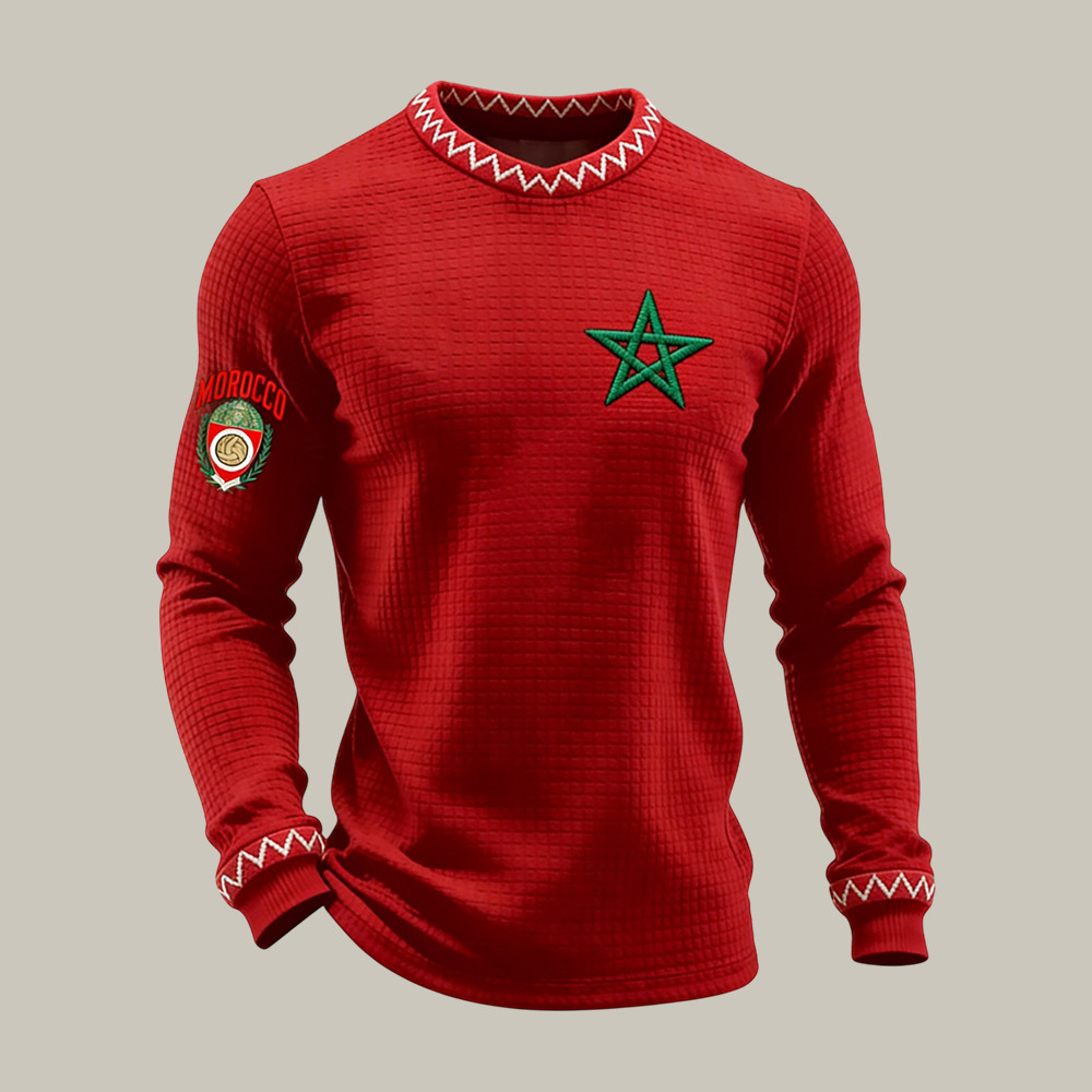 Morocco FIFA World Cup 2026 Long Sleeve Shirt 2026 World Cup Apparel Soccer Lover Gift
