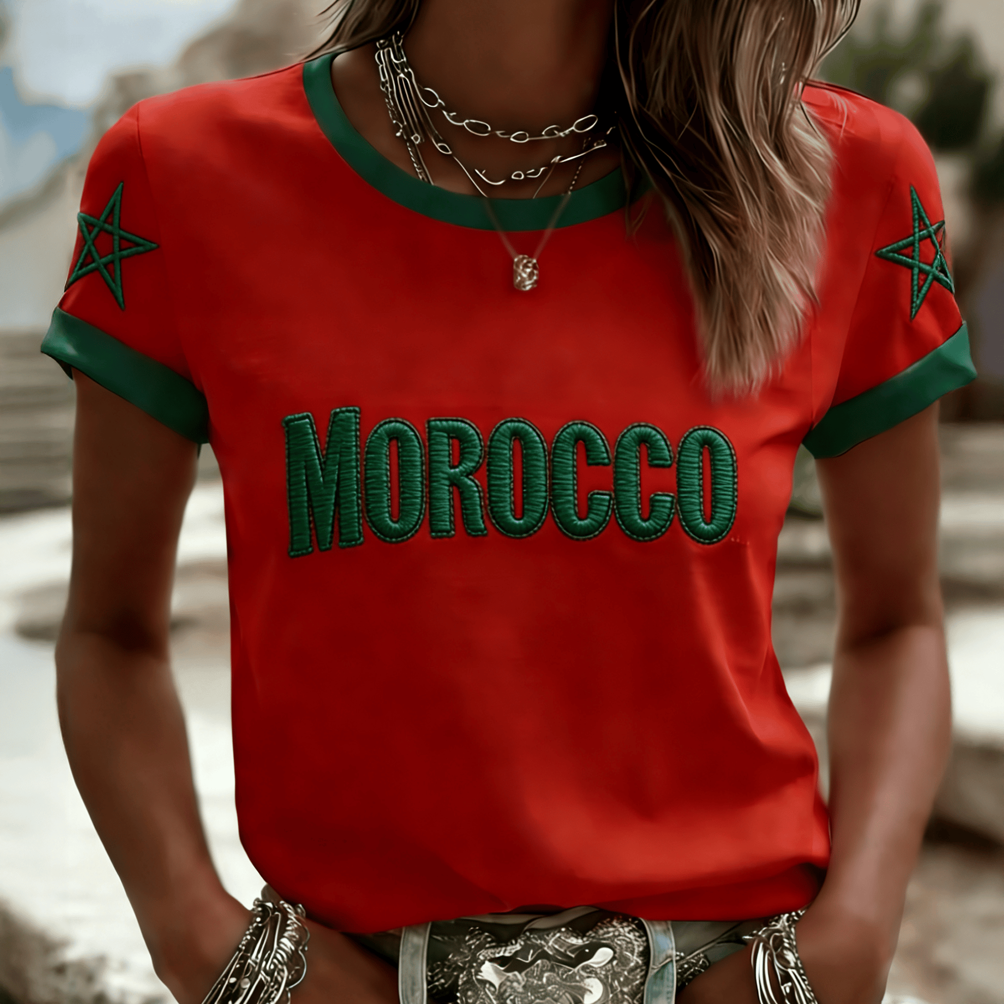 Morocco FIFA World Cup 2026 T-Shirt Morocco National Soccer Team Clothes Gift For Mother's Day