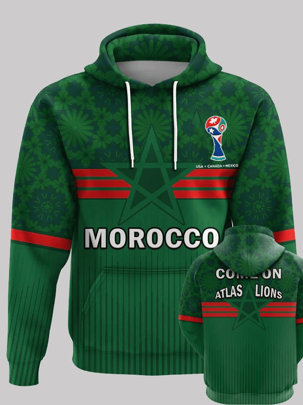 Morocco Football World Cup 2026 Hoodie Come On Atlas Lions Hoodie Game Day Apparel Fan Gifts Morocco Football World Cup 2026 Hoodie Come On Atlas Lions Hoodie Game Day Apparel Fan Gifts
