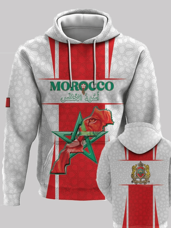 Morocco Football World Cup 2026 Hoodie For Men Game Day Hoodie Gifts For Football Fans