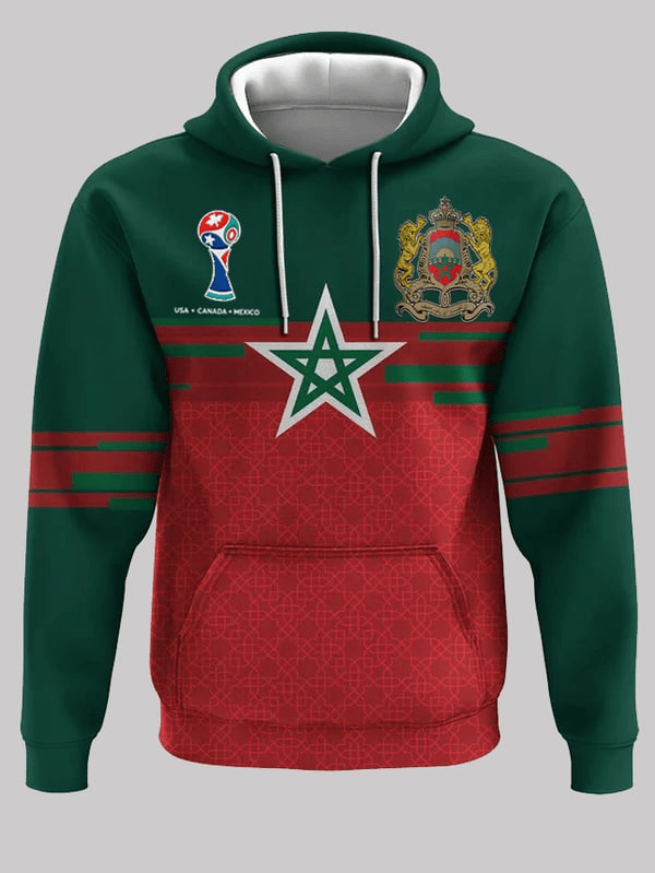 Morocco Football World Cup 2026 Hoodie Morocco National Atlas Lions Hoodie Football Fan Gifts Morocco Football World Cup 2026 Hoodie Morocco National Atlas Lions Hoodie Football Fan Gifts