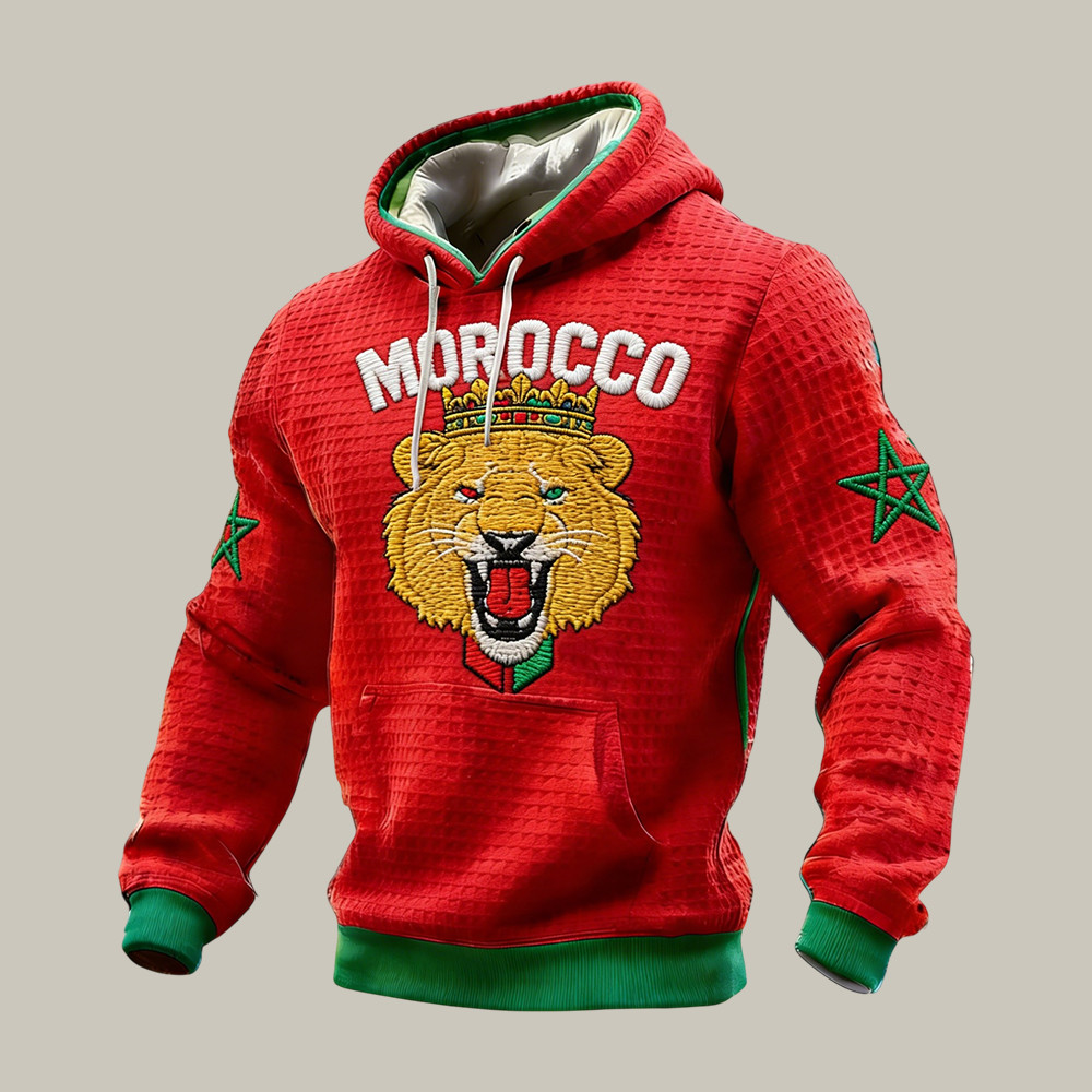 Morocco Lions 2026 FIFA World Cup Hoodie Game Day Clothing Soccer Gear