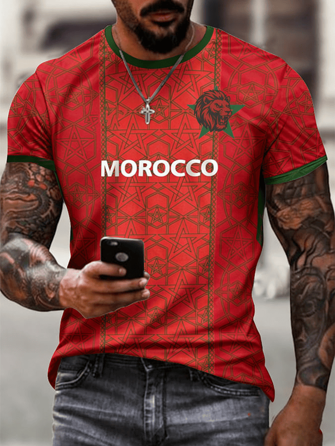Morocco Soccer World Cup 2026 Shirt Men's Game Day Clothing Best Gifts For Soccer Fans