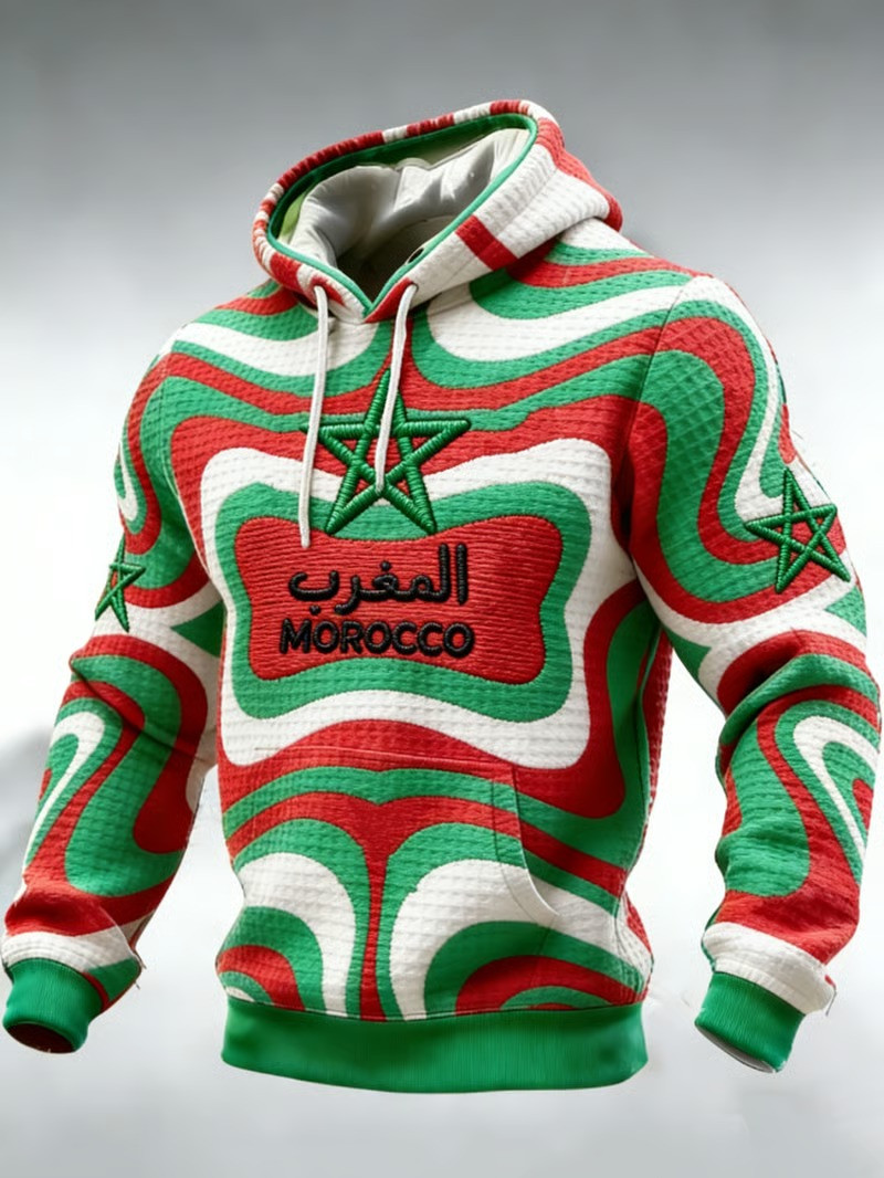 Morocco World Cup 2026 Hoodie Soccer Fan Gear Atlas Lions Football Gift For Morocco Supporters