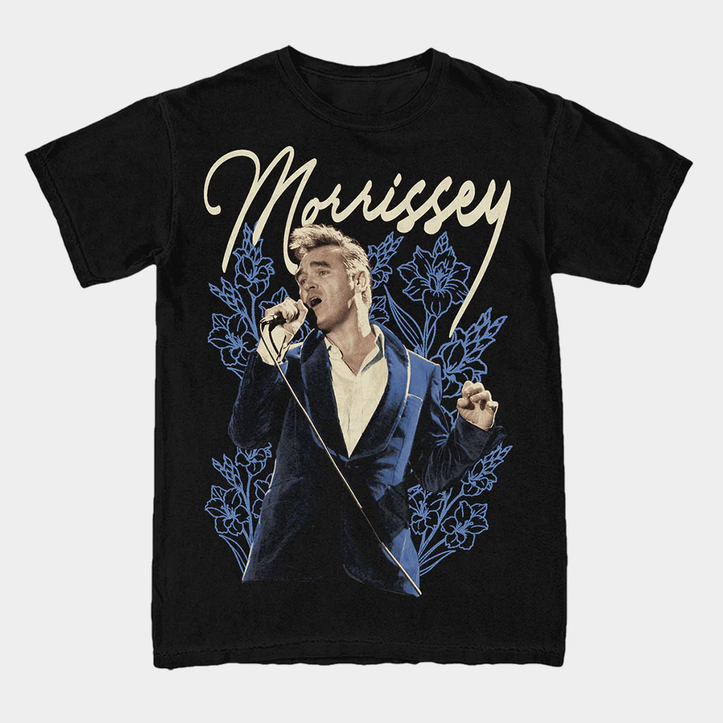 Morrissey Merch Floral T-Shirt Morrissey Shirt Gifts For Music Lovers
