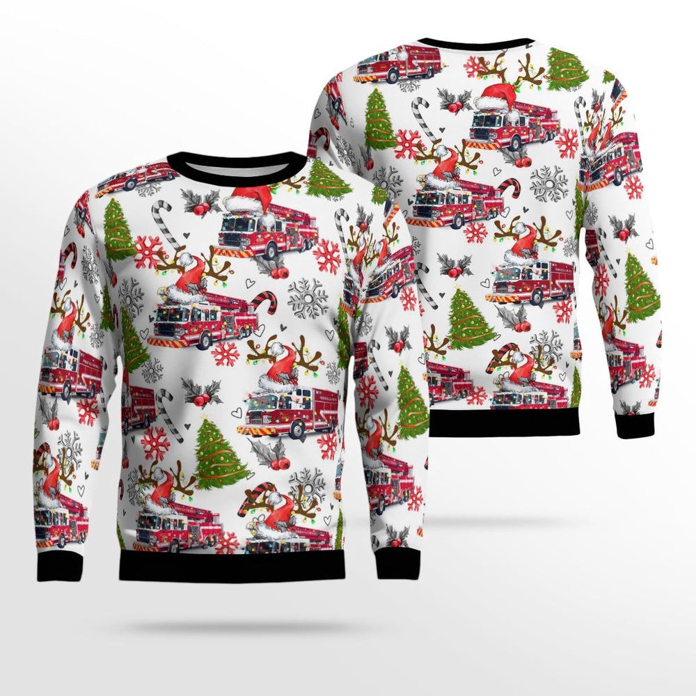 Morrisville North Carolina Morrisville Fire-Rescue Department Christmas Ugly Sweater Christmas Unisex Sweaters Gift For Christmas