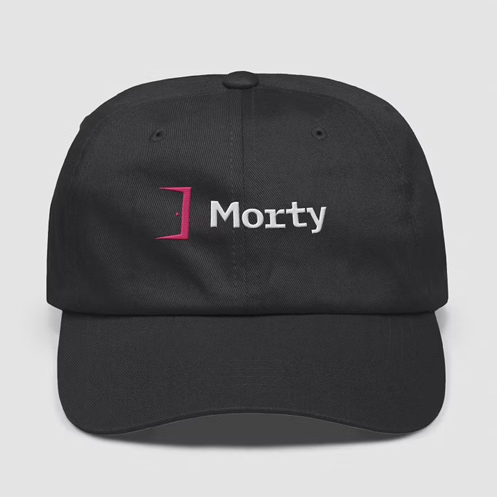 Morty Merch Morty Embroidered Black Hat Gifts For Sister Morty Merch Morty Embroidered Black Hat Gifts For Sister