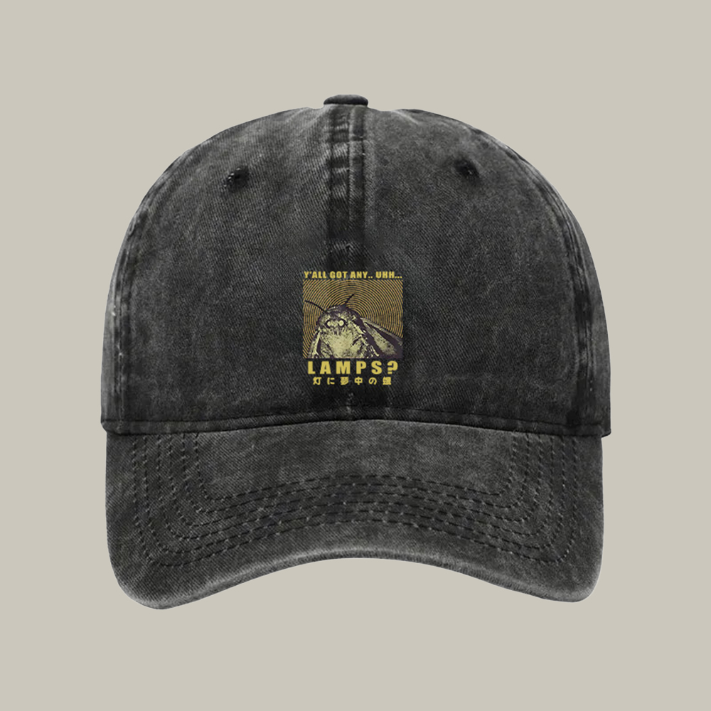 Moth Obsessed With The Light Washed Cap Aesthetic Baseball Caps Mother Daughter Presents