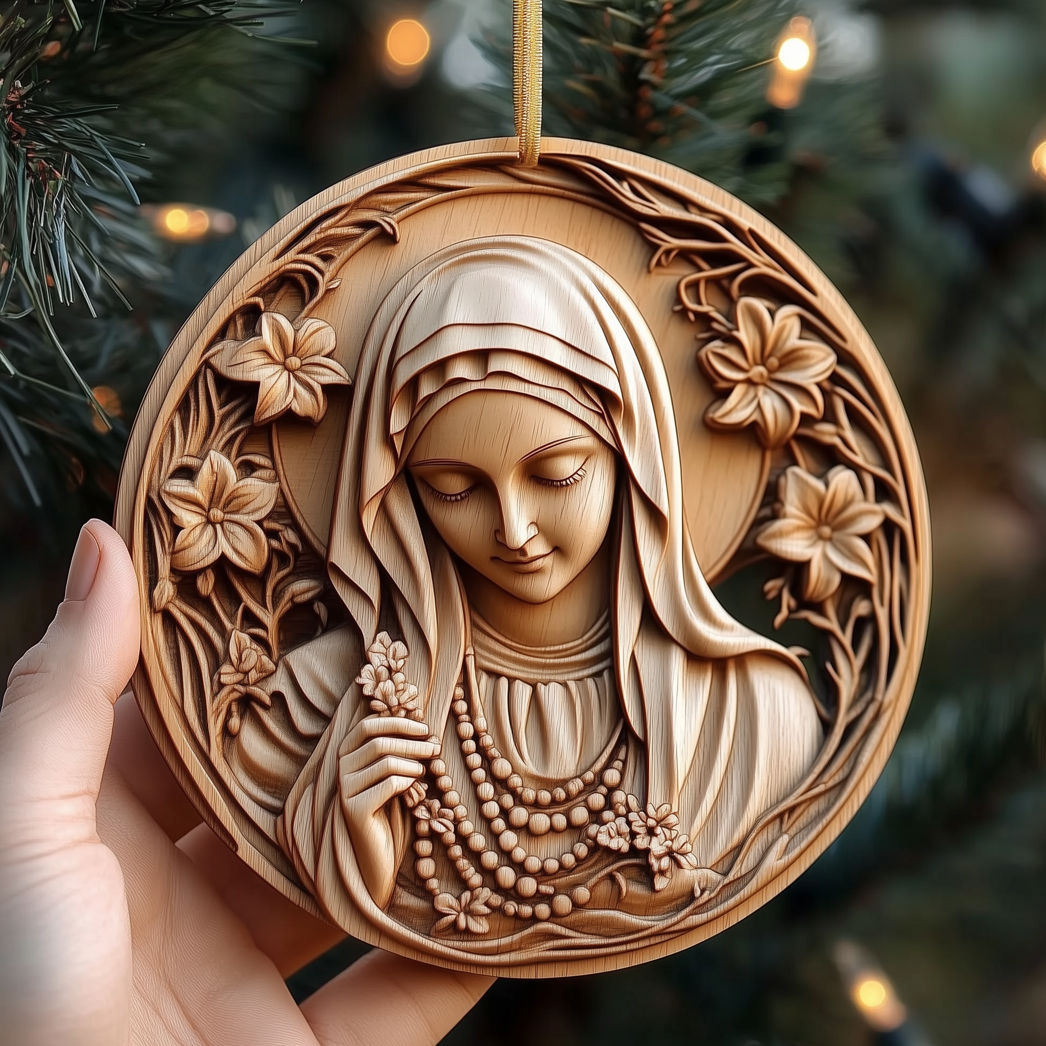 Mother Mary Acrylic Ornament Christmas Ornament for Him