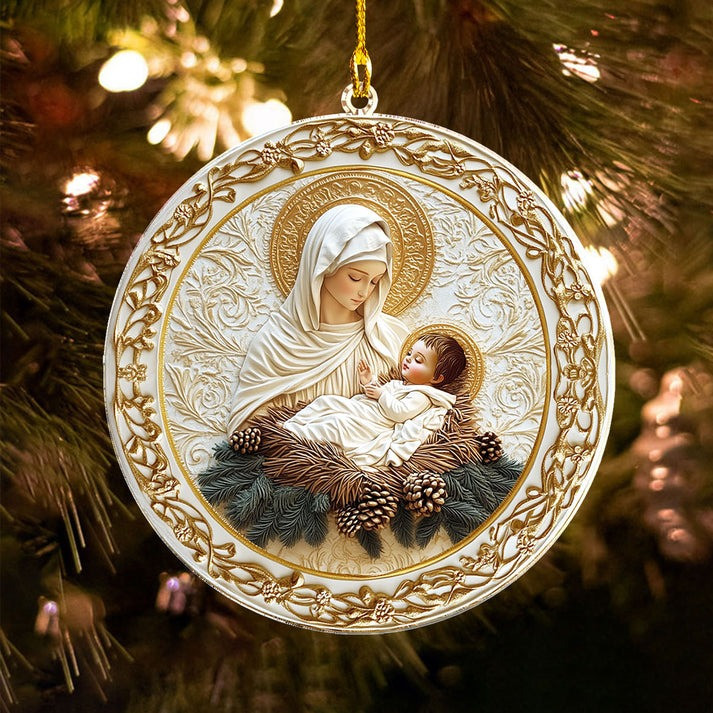 Mother's Love Nativity Christmas Ornament Nativity Decorations Xmas Gifts For Mom