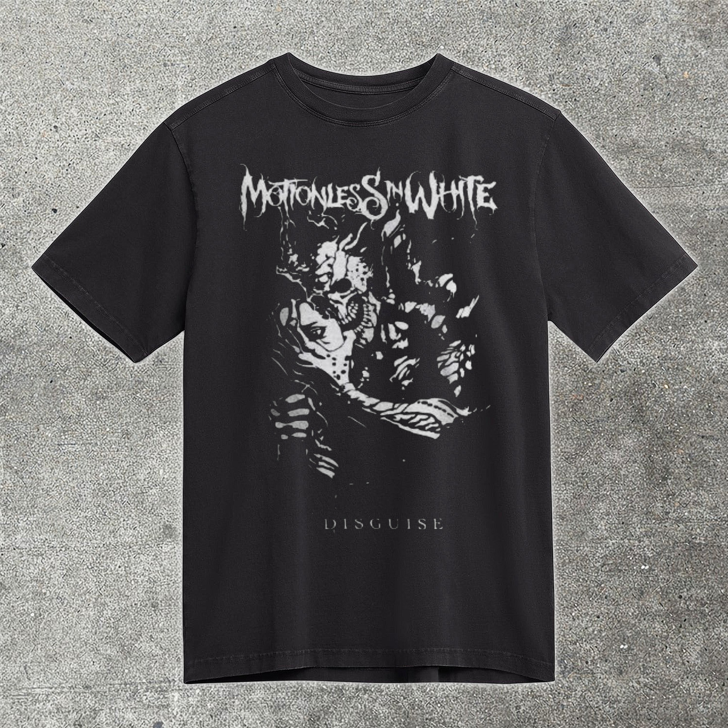 Motionless In White Disguise T-Shirt Dark Horror Metal Fan Gear Rock Merch Best Gift For MIW Fans