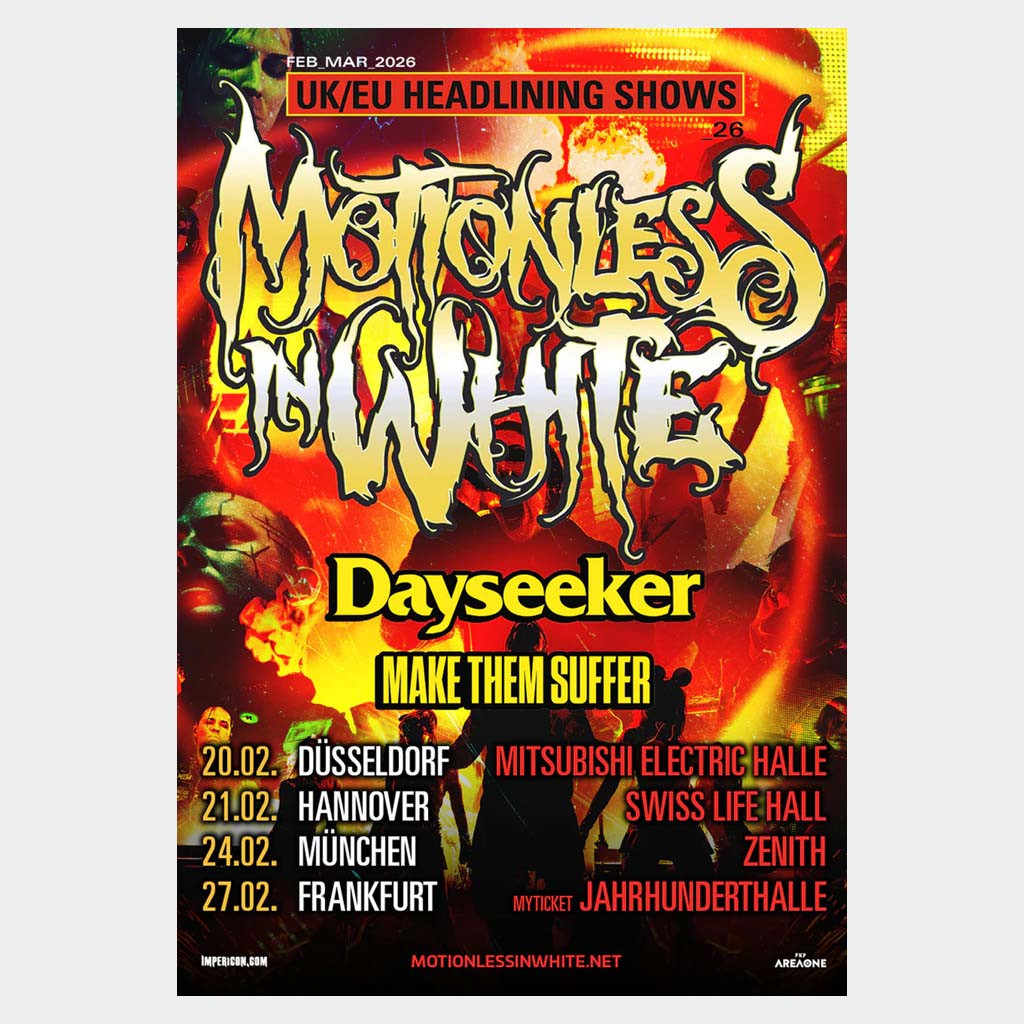 Motionless In White Merch 20 02 2026 Dusseldorf Poster Motionless In White Wall Art Decor-1