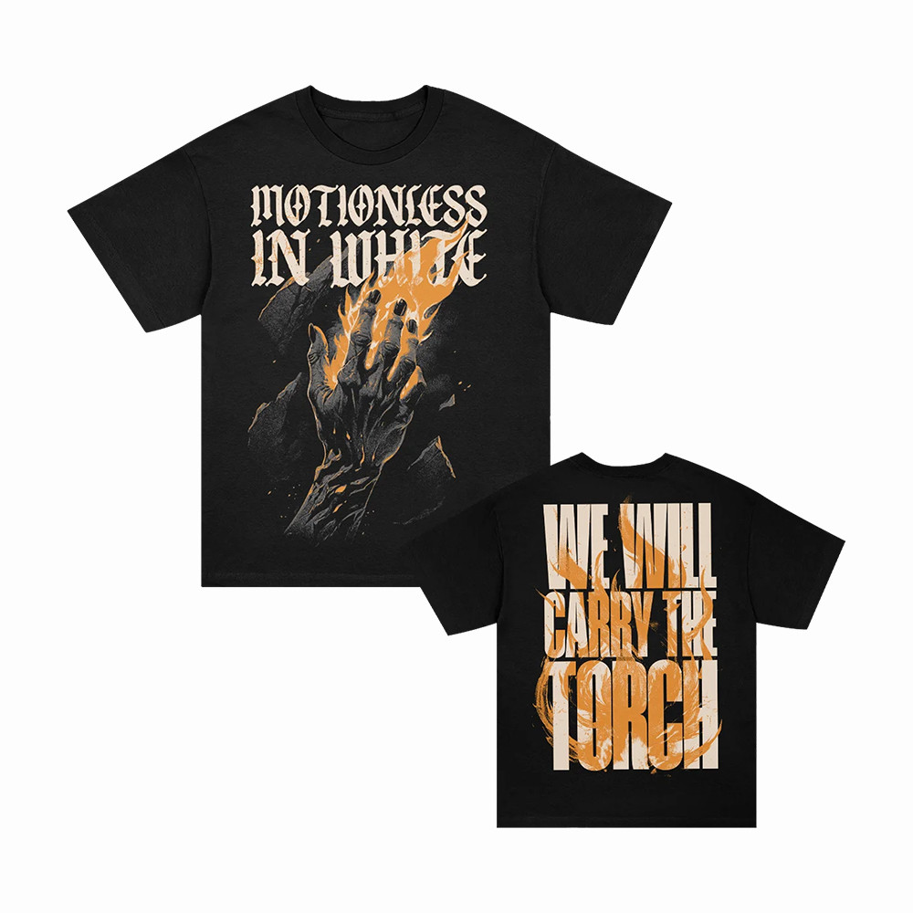 Motionless In White Merch Carry The Torch T-Shirt Birthday Gift For Son