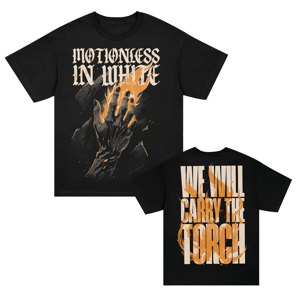 Motionless In White Merch Carry The Torch T-Shirt Gifts For Fans Father's Day Gift for Husband Motionless In White Merch Carry The Torch T-Shirt Gifts For Fans Father's Day Gift for Husband