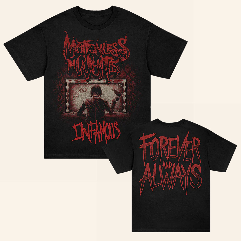 Motionless In White Merch Infamous Forever And Always T-Shirt Gift Ideas For Music Lovers