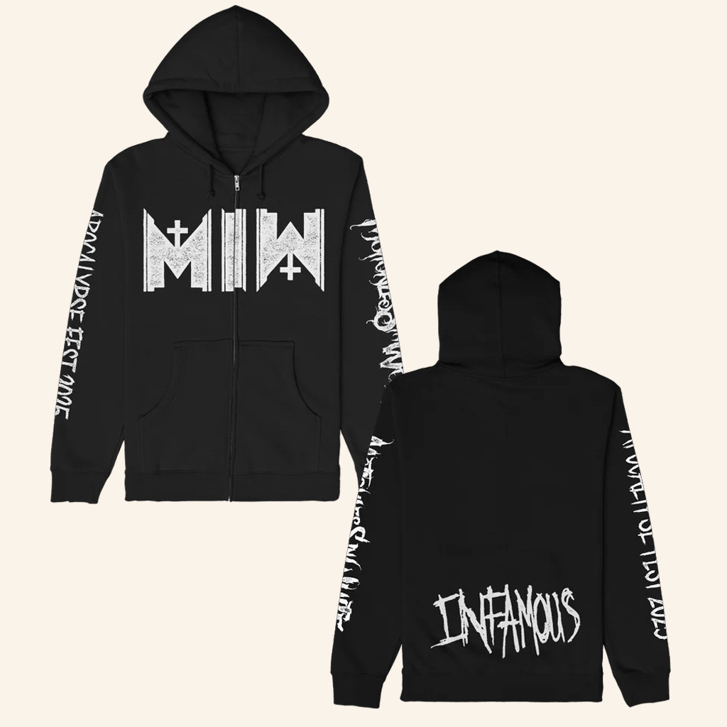 Motionless In White Merch Infamous Zip Up Hoodie MIW Hoodie Best Gifts For Husband