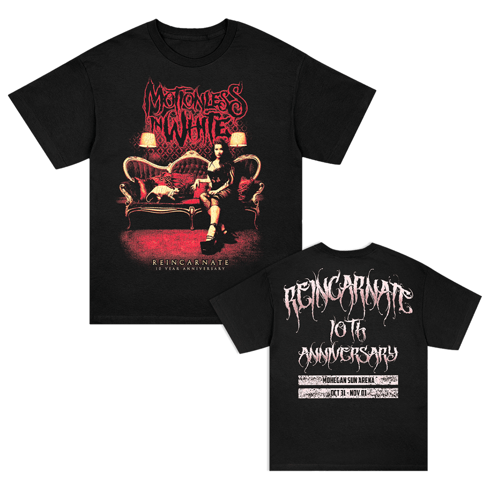 Motionless In White Merch Motionless In White Reincarnate 10 Year Anniversary T-Shirt For Fan