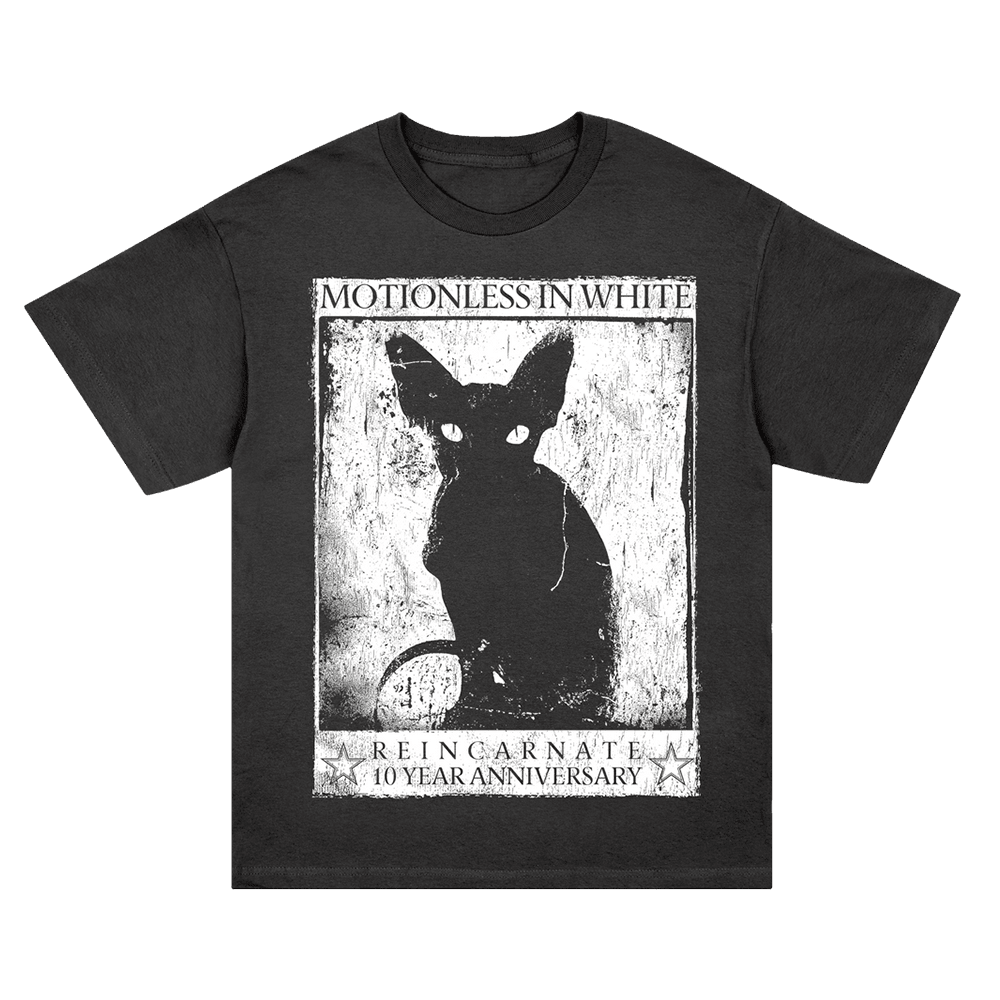 Motionless In White Merch Motionless In White Reincarnate 10 Years Anniversary Sphynx T-Shirt Motionless In White Merch Motionless In White Reincarnate 10 Years Anniversary Sphynx T-Shirt