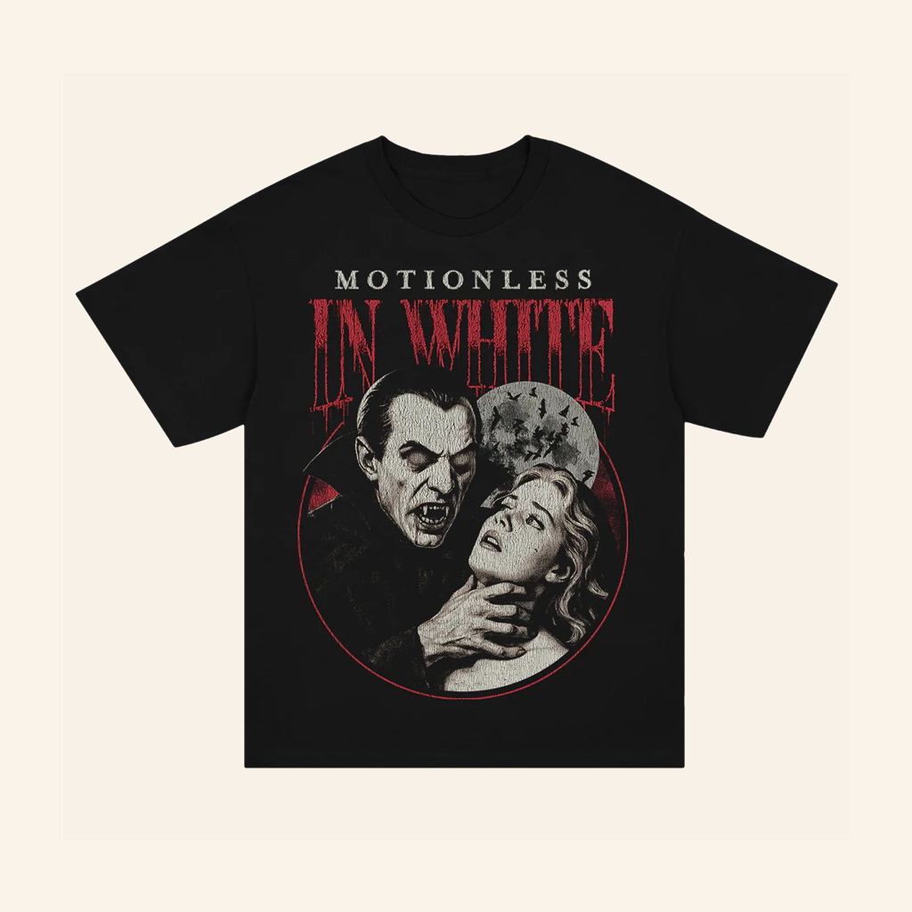 Motionless In White Merch Nocturnal T-Shirt Black Christmas Present For Husband