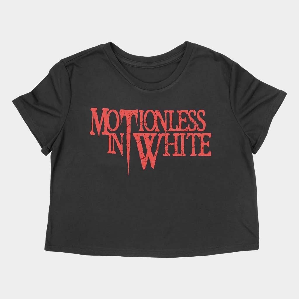 Motionless In White Merch OG Logo Cropped T-Shirt Gifts For Music Lovers Motionless In White Merch OG Logo Cropped T-Shirt Gifts For Music Lovers