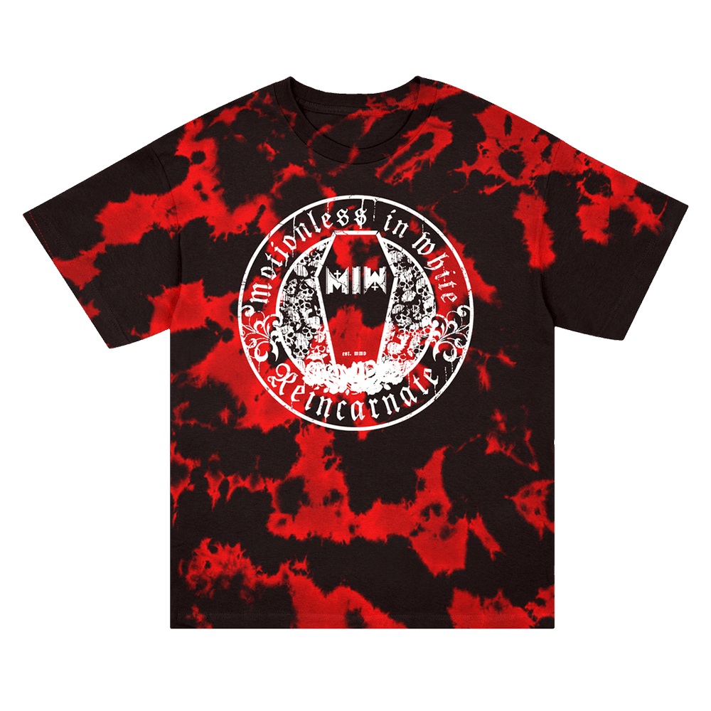 Motionless In White Merch Reincarnate Crest Tie Dye T-Shirt Gifts For Fan Motionless In White Merch Reincarnate Crest Tie Dye T-Shirt Gifts For Fan